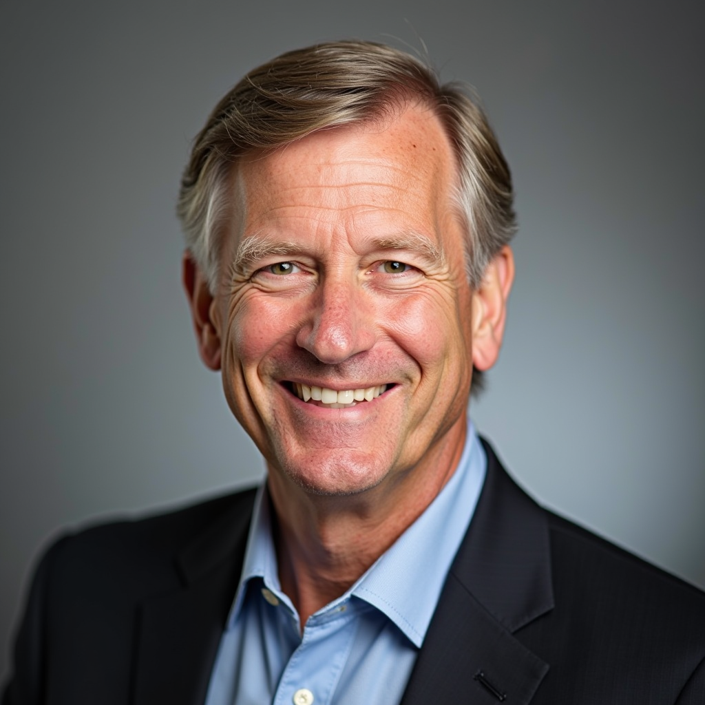Professional headshot of Dick Stayner, founder and lead grantwriting consultant, wearing business attire with a warm, approachable smile